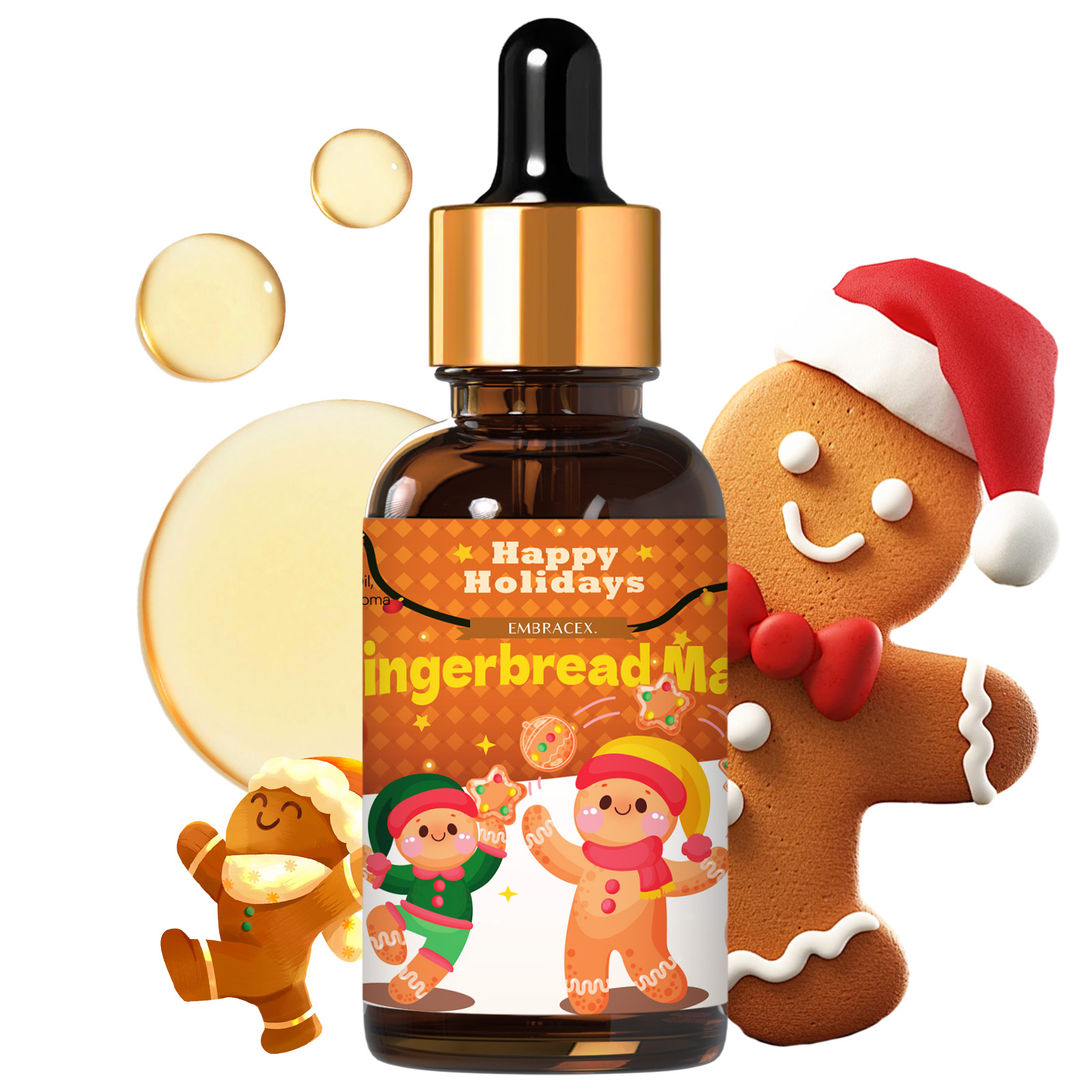 Candle Making Supplies Fragrance Oils - Huile essentielle Gingerbread Man 30ml, fournitures