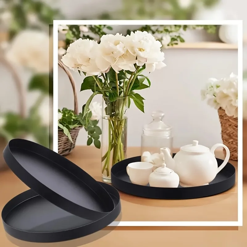 Plateau circulaire ABS noir mo - Candle Holder Supplies avis et prix