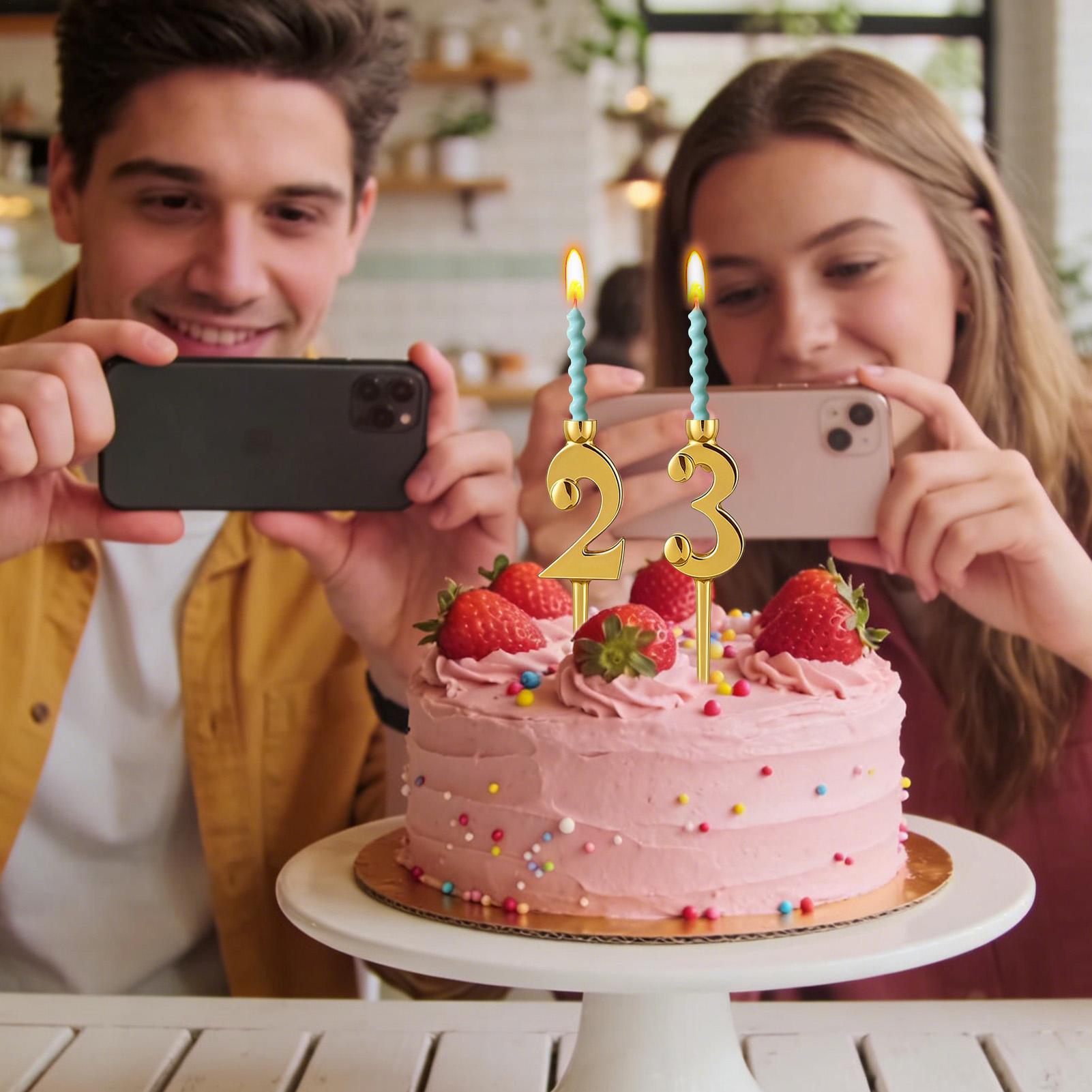 Bougeoirs d'anniversaire numér - Candle Holder Supplies avis et prix