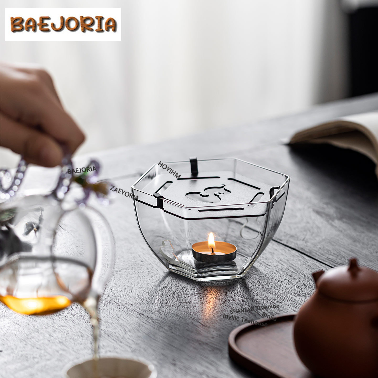 Support chauffe-thé en verre h - Candle Holder Supplies avis et prix