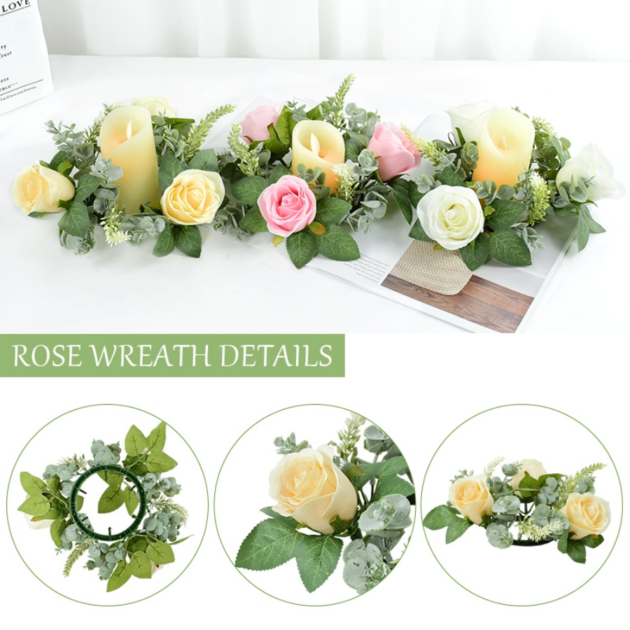 Guirlande florale en forme de  - Candle Holder Supplies avis et prix